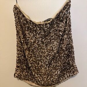 Vince Sequin Embellished Mini Skirt